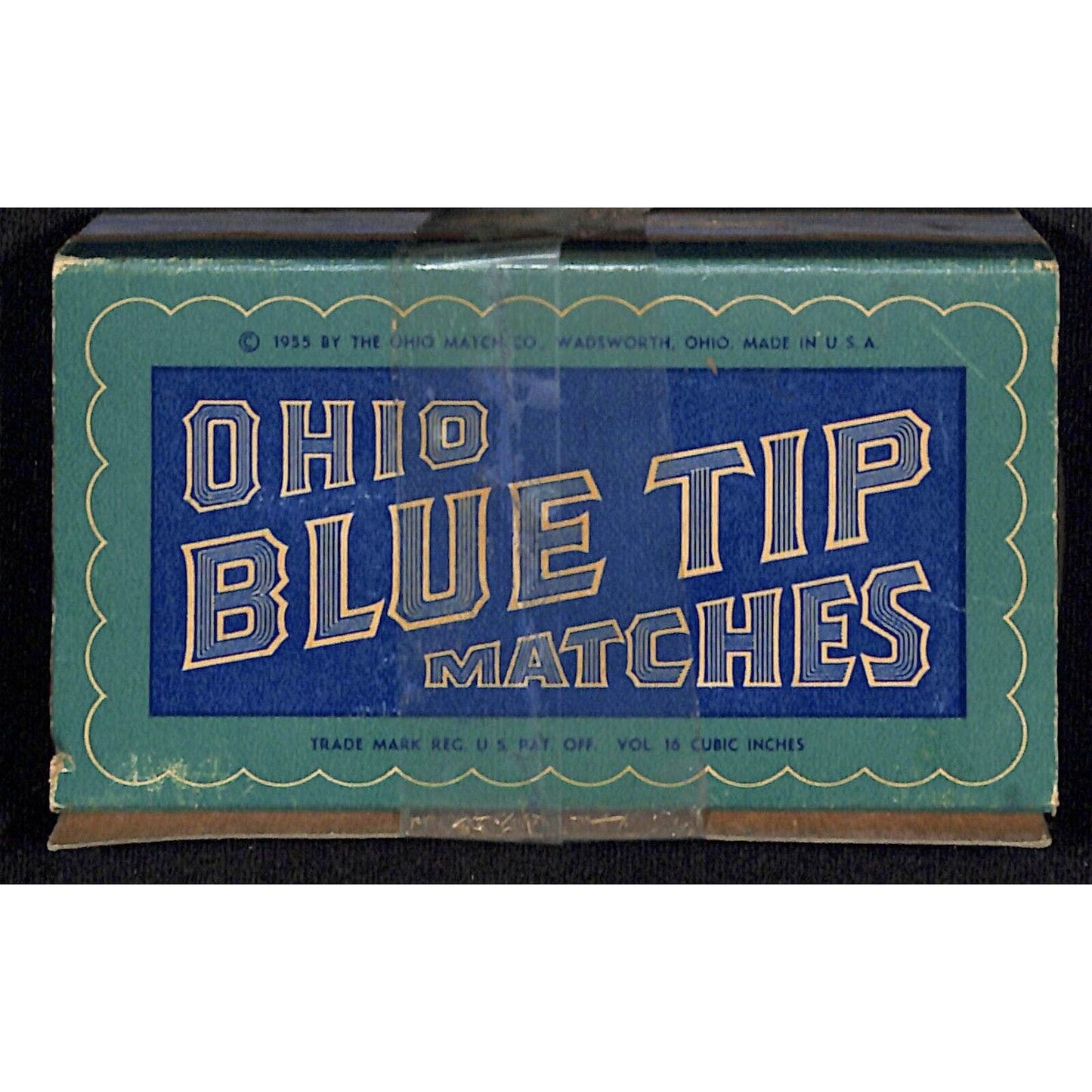Ohio Blue Tip Matches 1955 Lg "Springtime" Matchbox Matchbook Church School Town