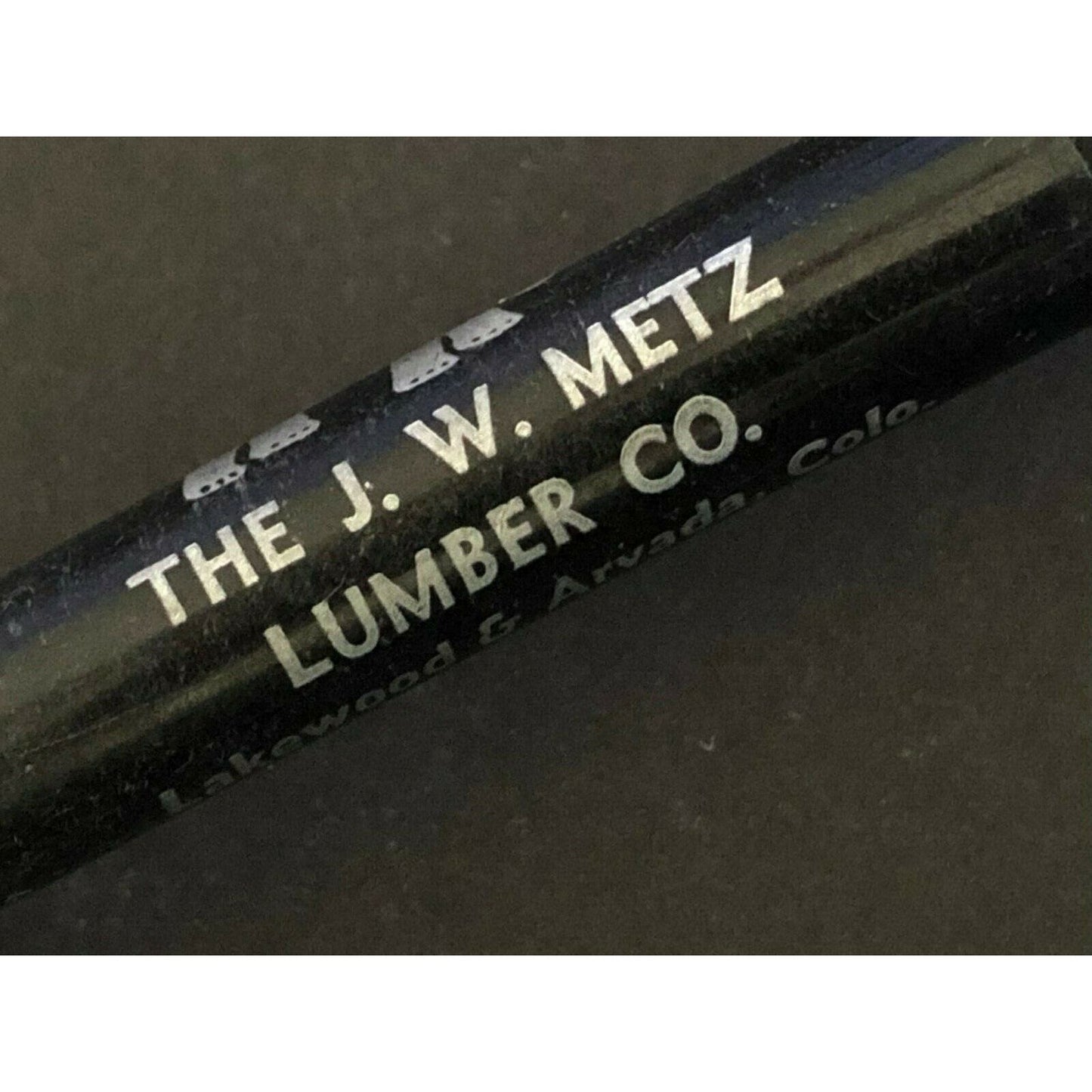 c1950's-60's J. W. Metz Lumber Lakewood Arvada, CO Mech. Adv. Pencil Elephant