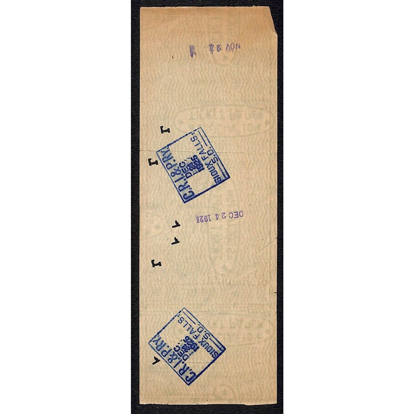 1925 Chicago Rock Island & Pacific Railway Railroad Ticket "Clarion to"