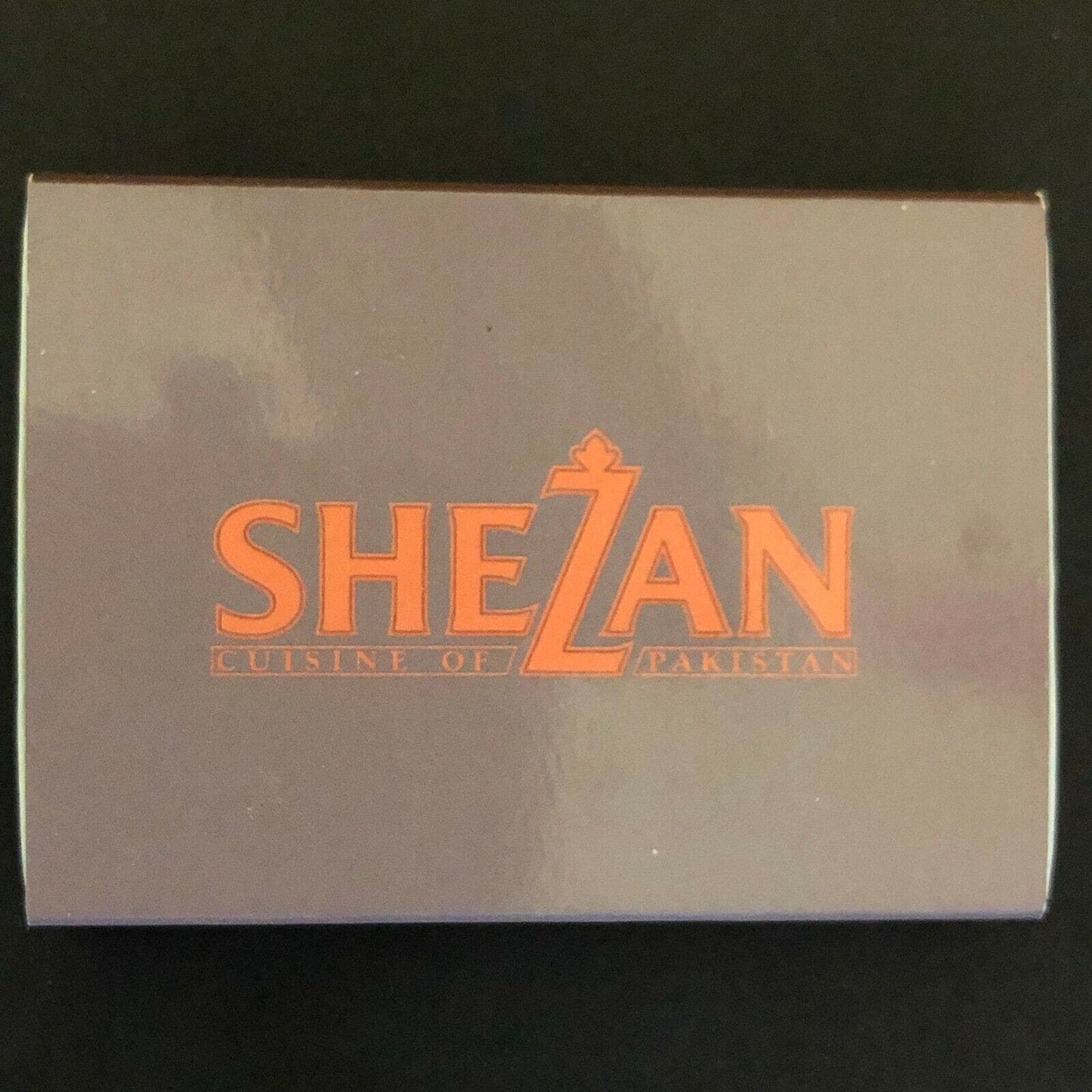 c1990's Vintage Wooden Matchbox / Matchbook "Shezan" Pakistan Restaurant NYC