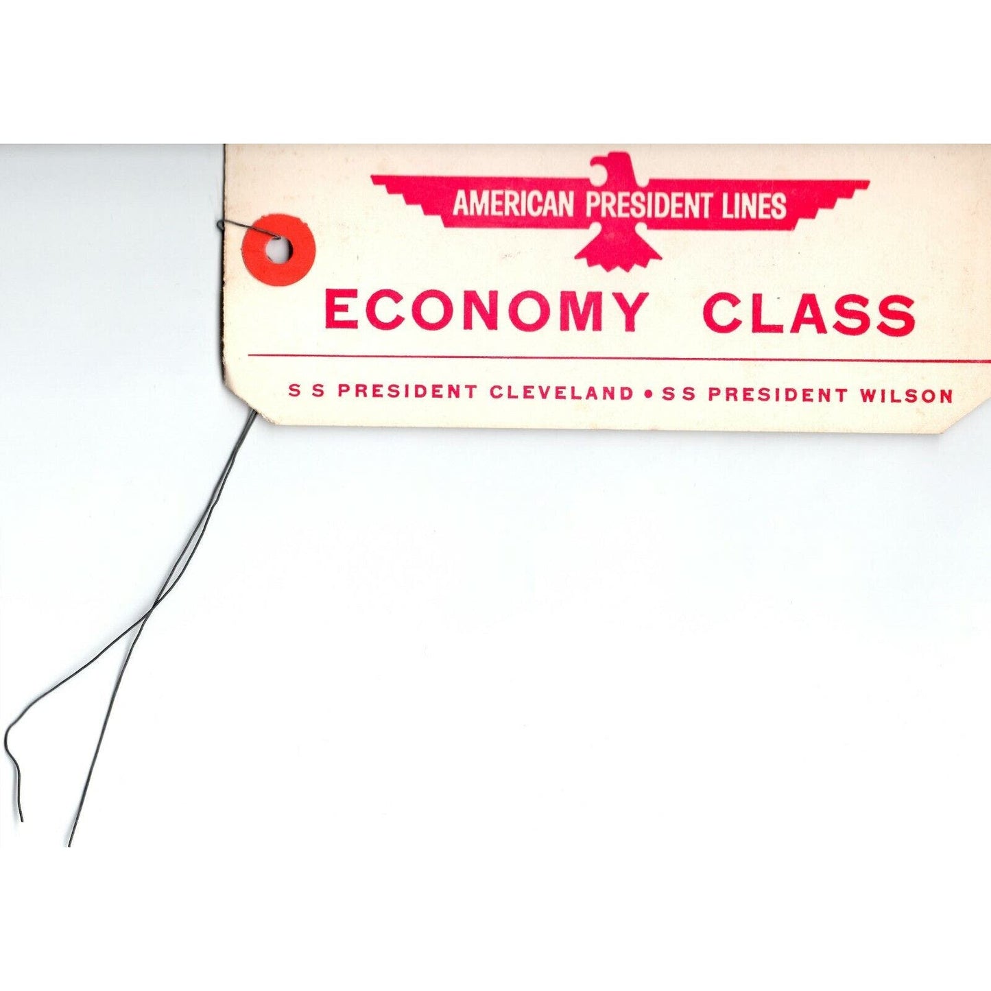 Vintage c1962 "American President Lines" Luggage Tag - Unused
