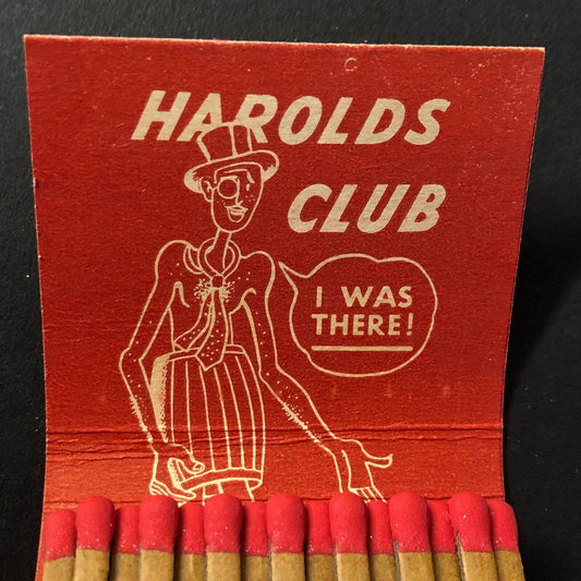 Harolds Club Casino Reno, NV "25 Years" Full Matchbook 1960 VGC Scarce