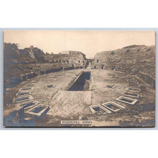 Italian Postcard Pozzuoli Flavian Amphitheater c1901-1907