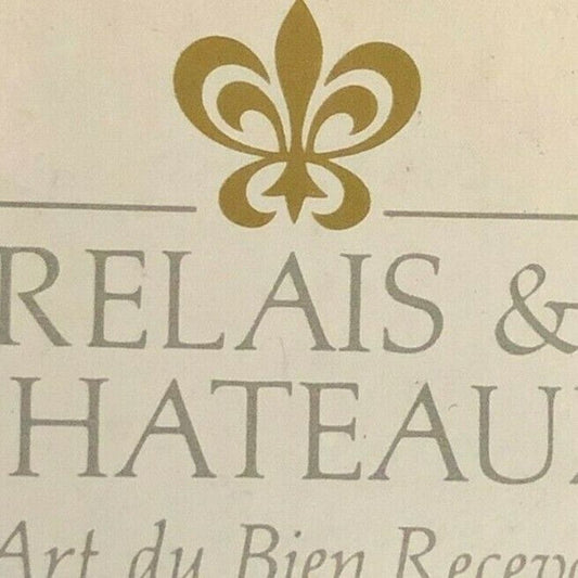 c1990 's Vintage Wooden Matchbox Matchbook "Chateau De Brindos" Relais Chateaux