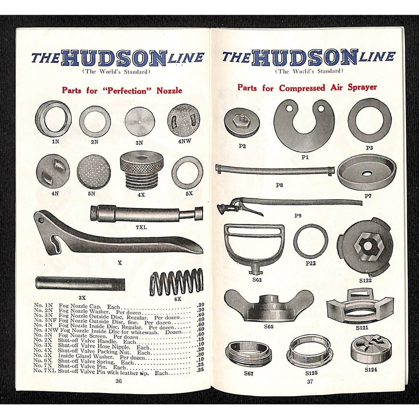 Hudson Sprayers Catalog Booklet 1926 44pp Illustrations Prices Part Nos. Scarce