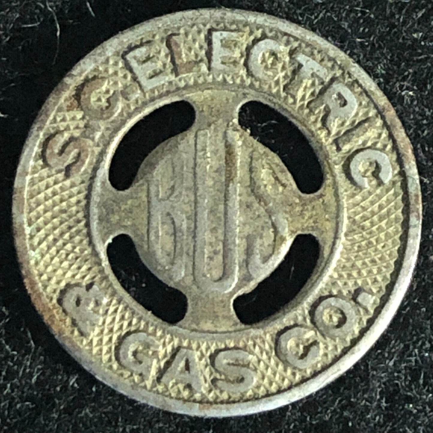 S.C. Electric & Gas Co. (Columbia) G/F One Fare Bus Token 16mm