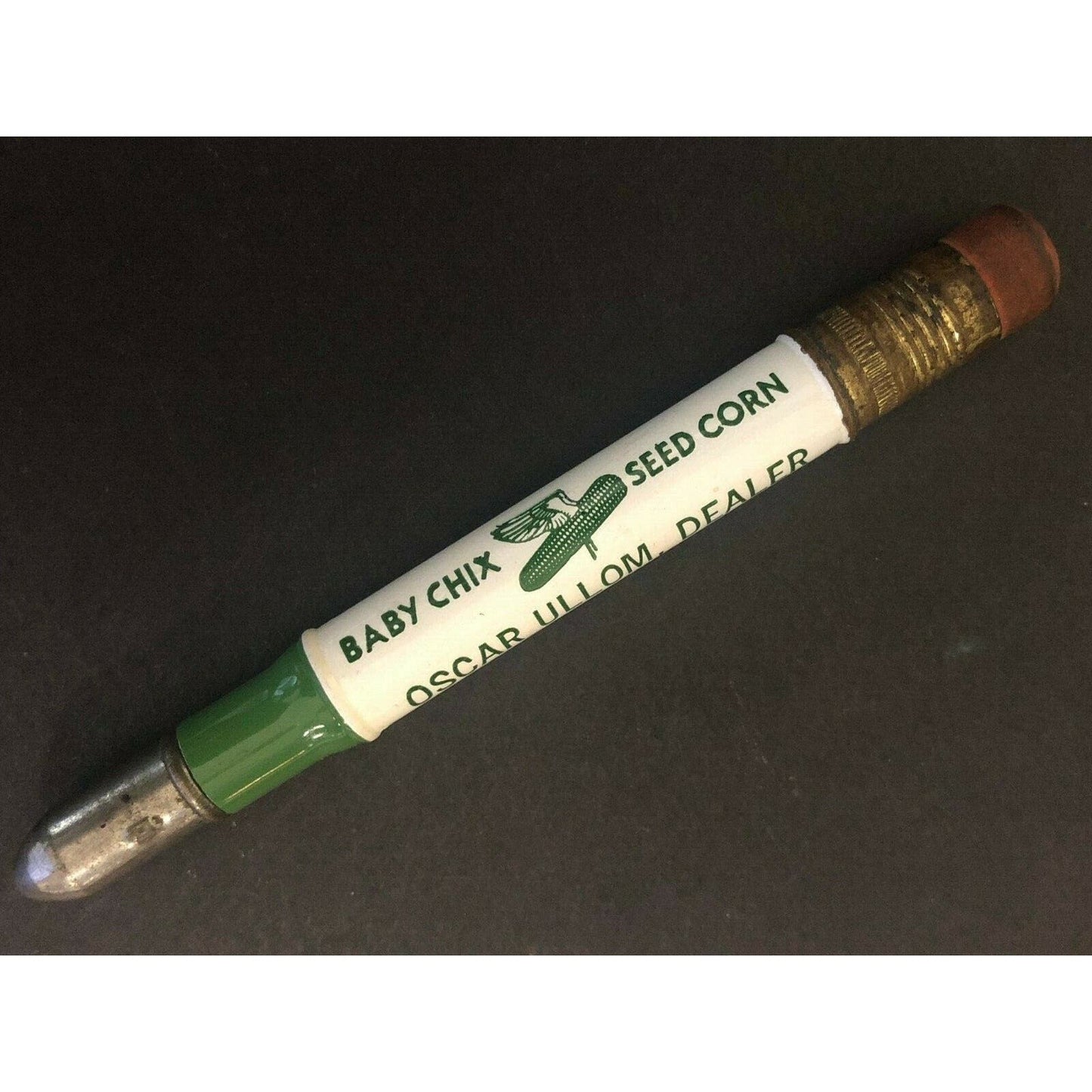 c1930's-40's "Baby Chix Seed - Ullom Greenville, OH" Advertising Bullet Pencil