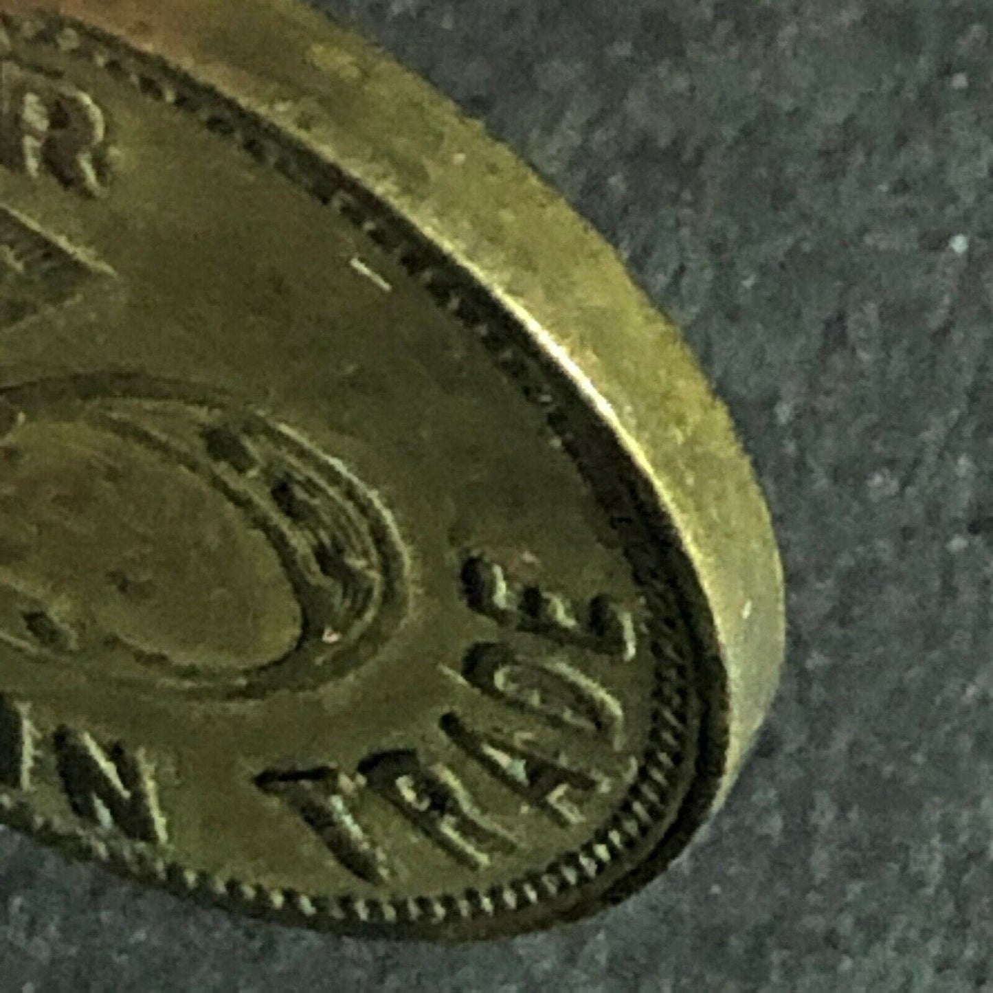 Elk's Club 796 (Bluffton, IN) Good For 5 In Trade Brass Token 20.6mm Elk Head