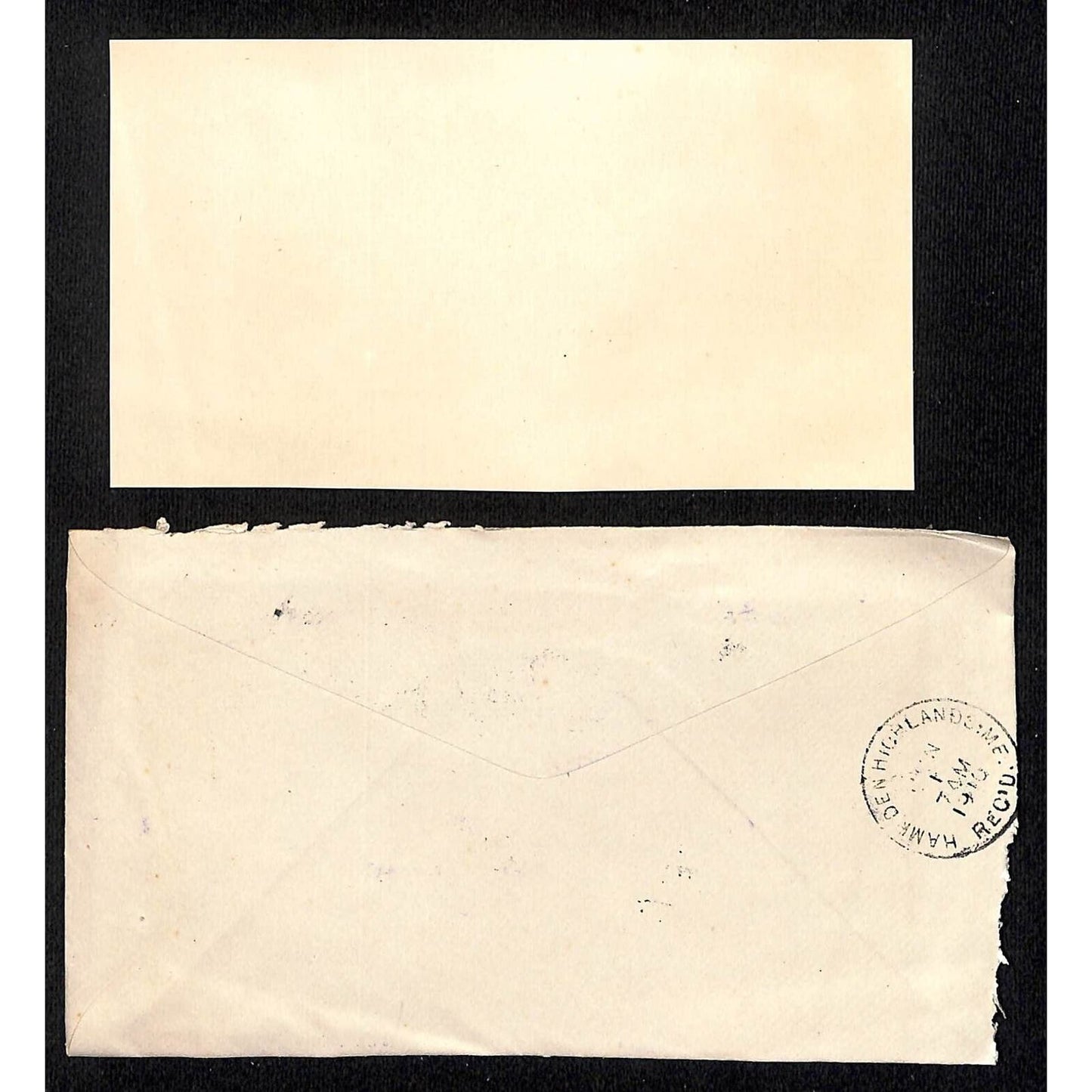 Newburgh, ME Amos W. Knowlton* 1912 Bangor Merrill Trust Co. Dividend Check Card