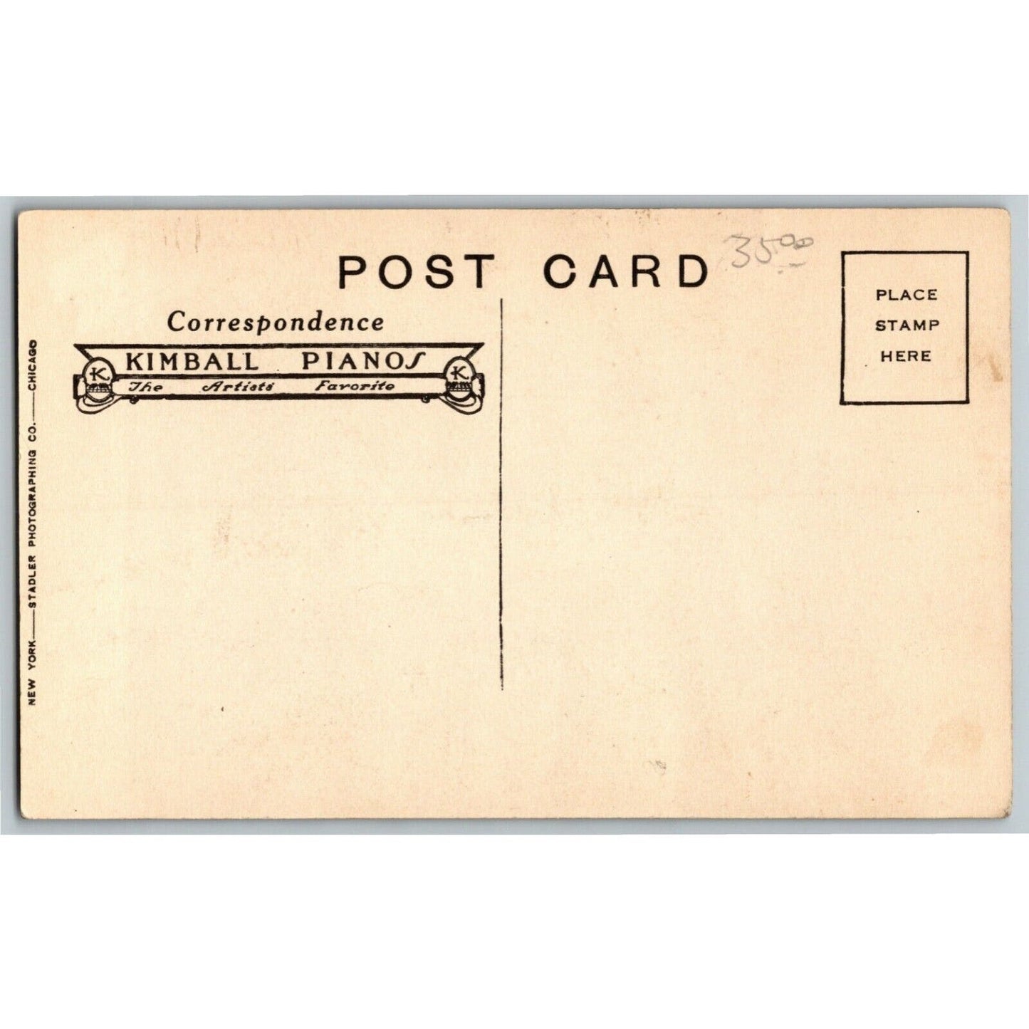 Vintage c1912 Postcard - Myrtle Elvyn (American Pianist and Composer) Kimball