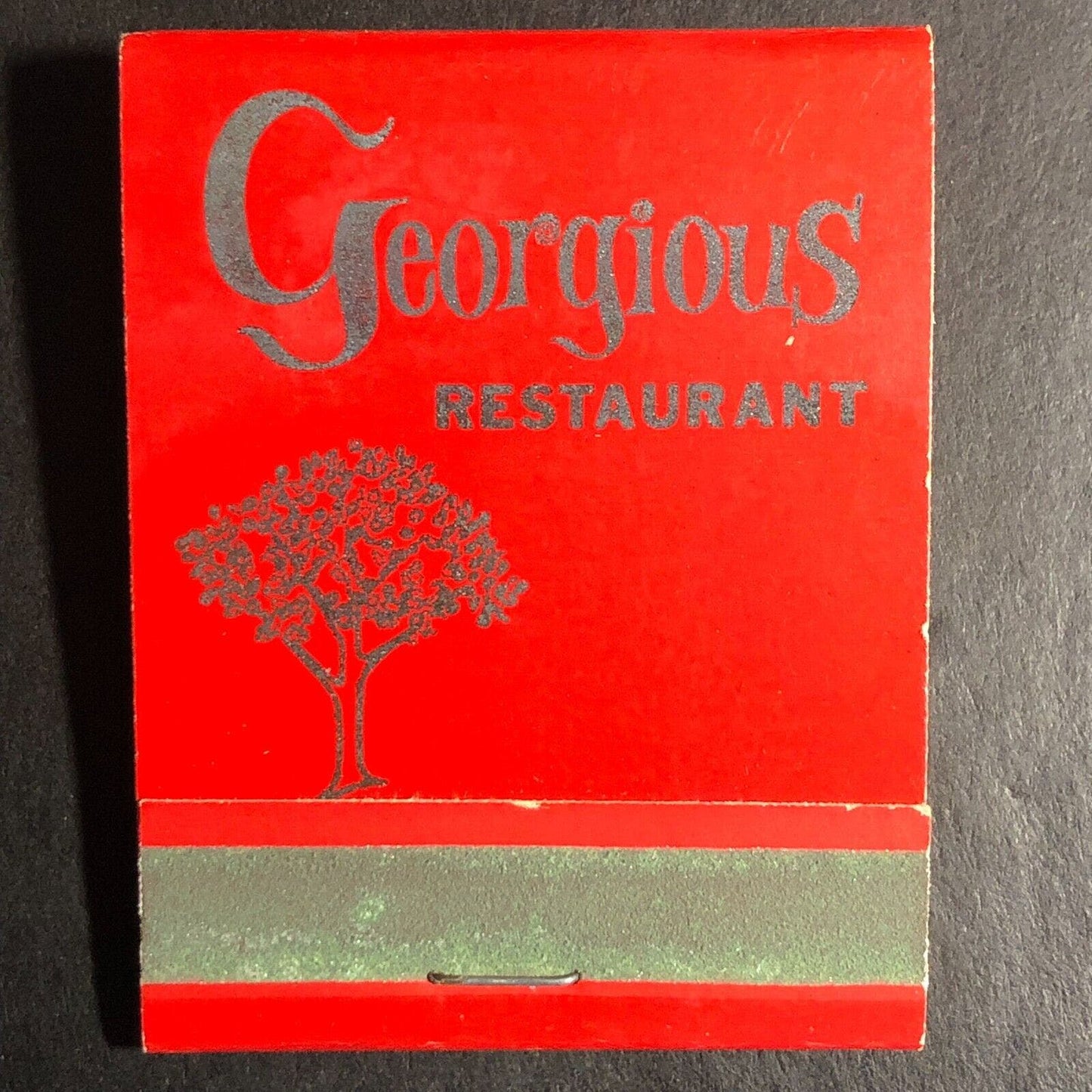 Georgious Restaurant Burbank, IL Full Matchbook c1960's-73 Scarce VGC