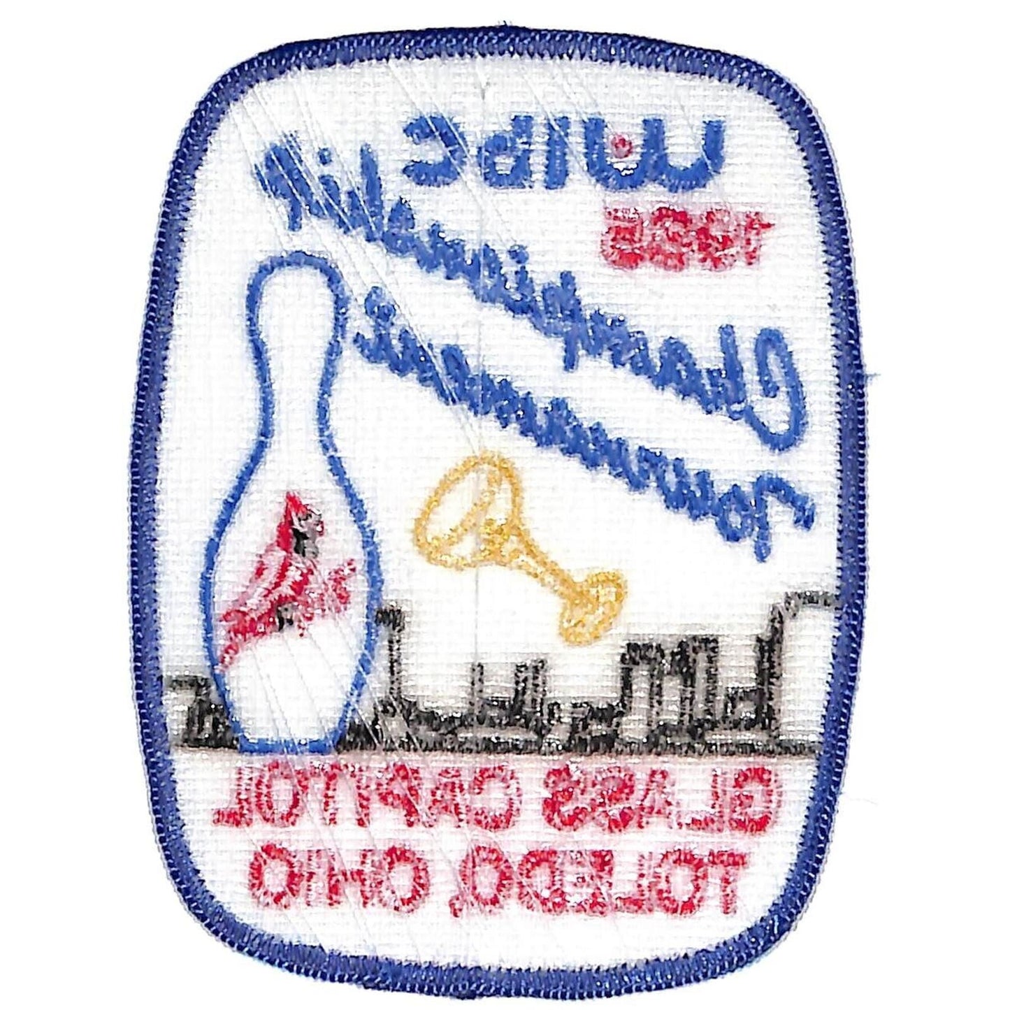Toledo, Ohio 1985 Championship Tournament WIBC Embroidered Bowling Patch