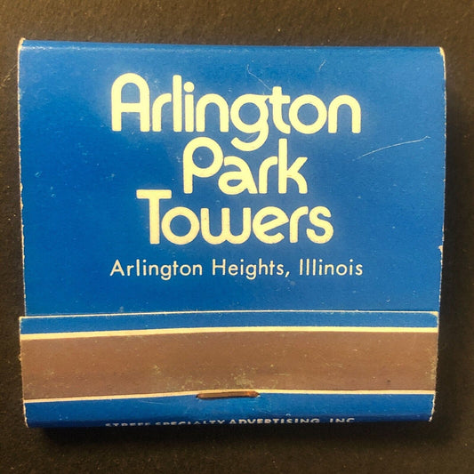 Arlington Park Towers Illinois Madison Square Vintage Full Matchbook c1960's-73
