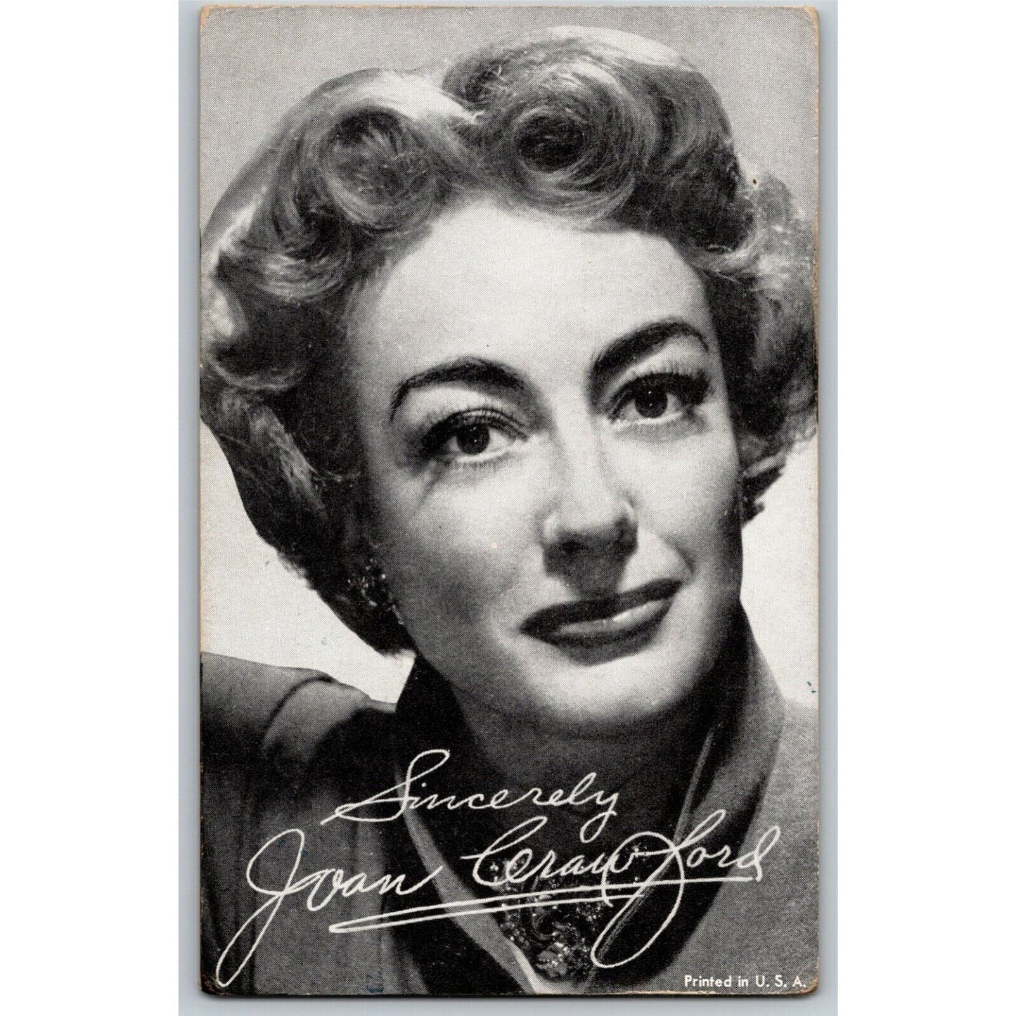 Joan Crawford Leading Lady Movie Star Arcade Card - Ken Prag Coll. EXC