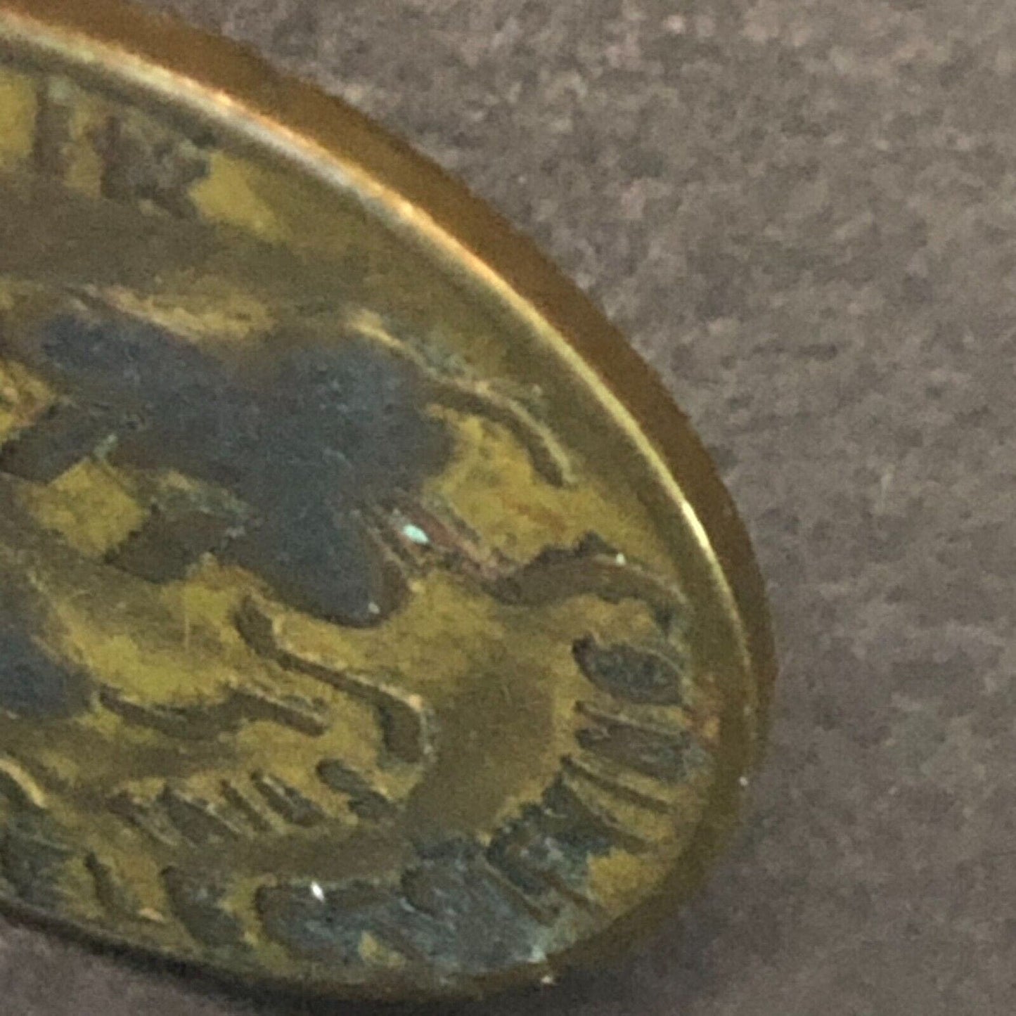 Funny Racy Bawdy "Plug Me In" Vintage Brass Heads / Tails Token 25.7mm