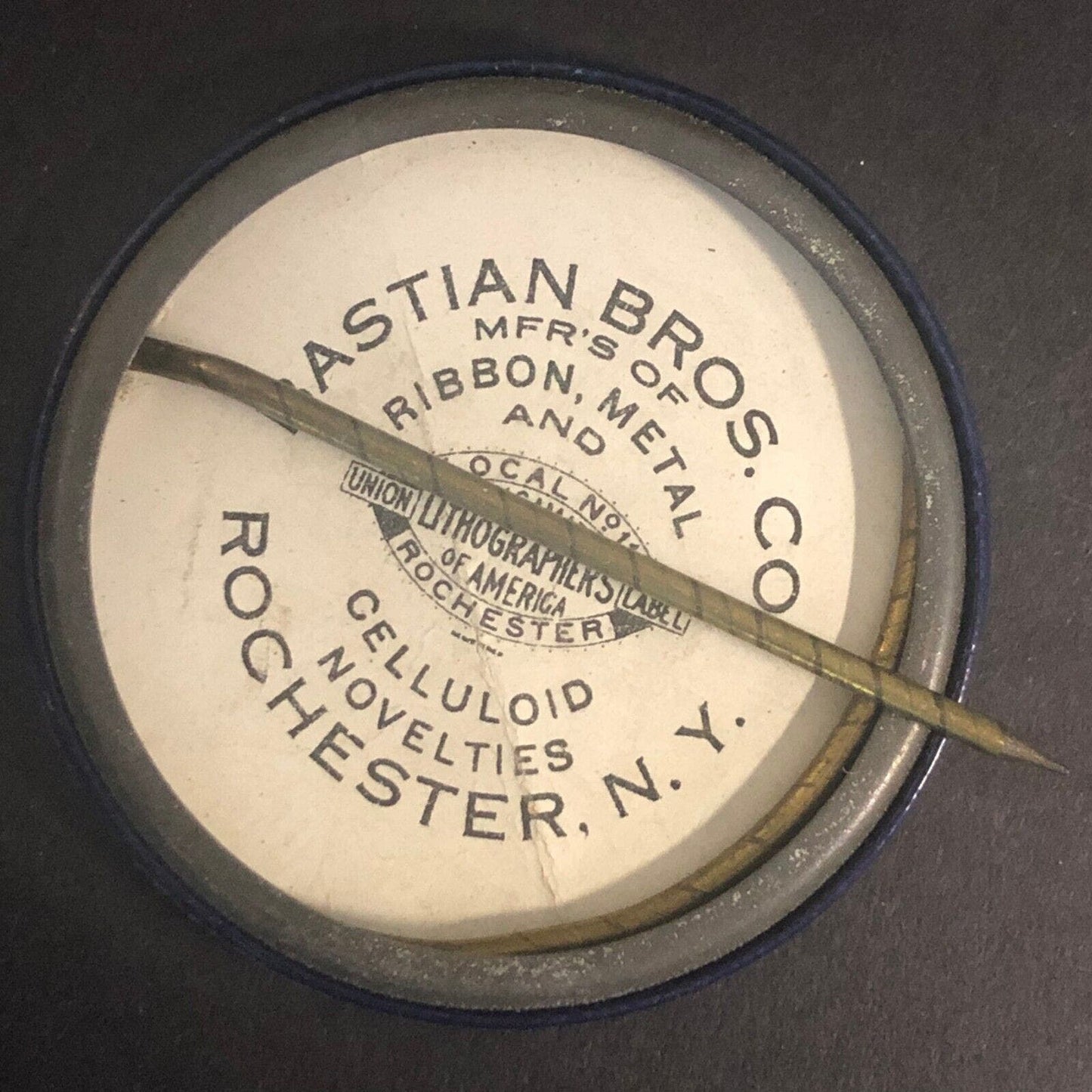 Knights of Pythias Picnic 1924 Central Penn. Celluloid Pinback 44mm Scarce