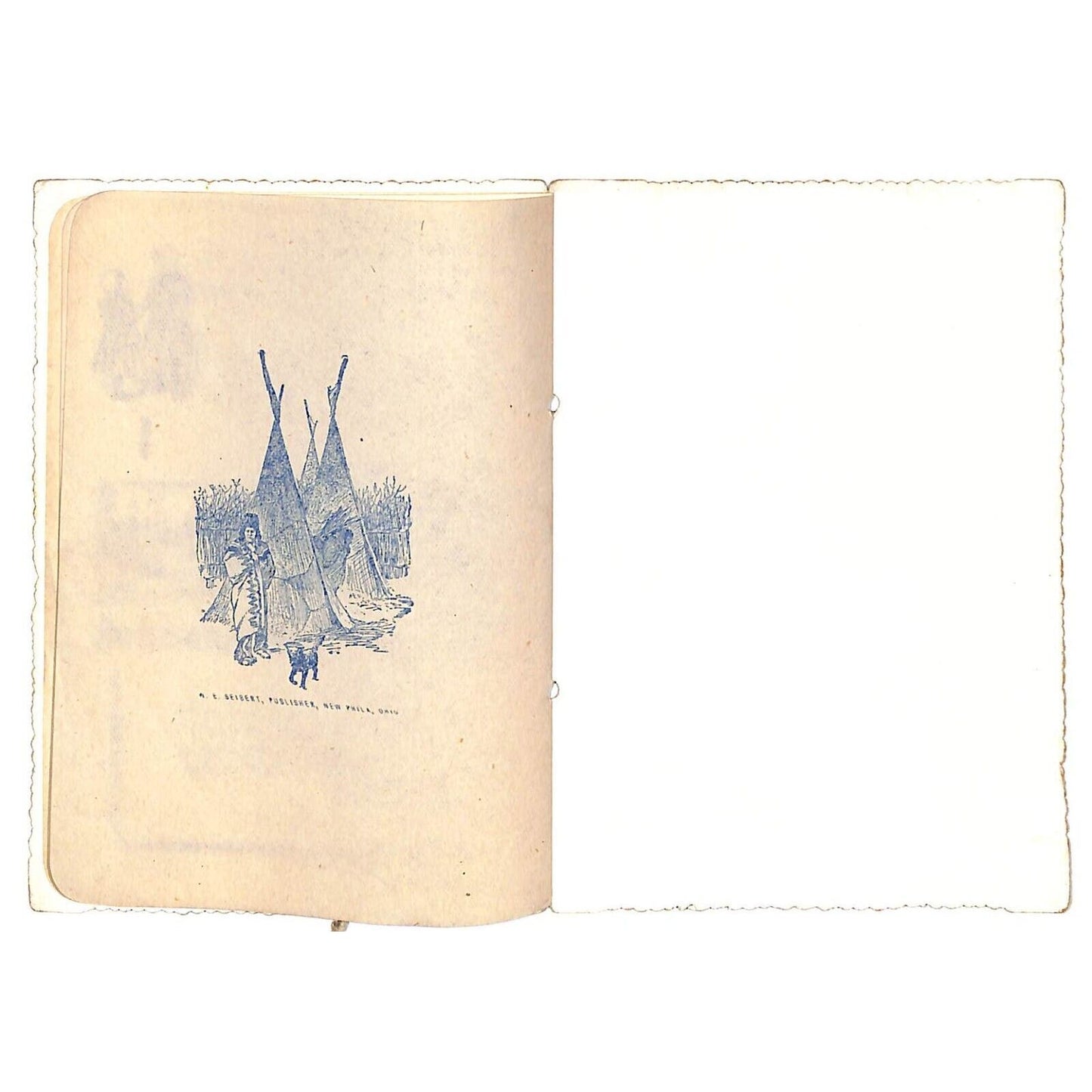 Ashby Dist. Rockingham Co. Montezuma Grade School 1904 Souvenir Card Flag