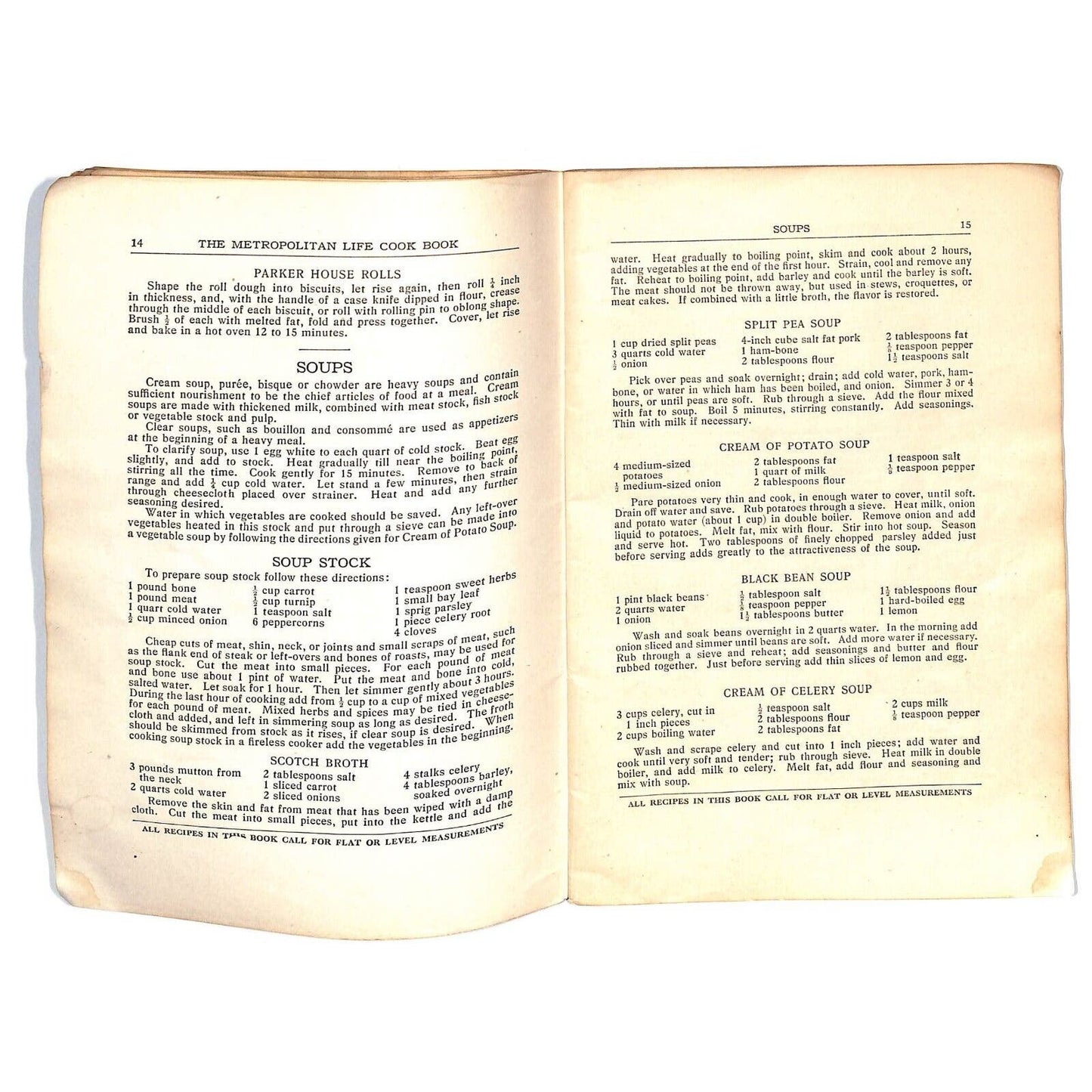 Metropolitan Life Insurance Cook Book Booklet 64pp c1920's-30's