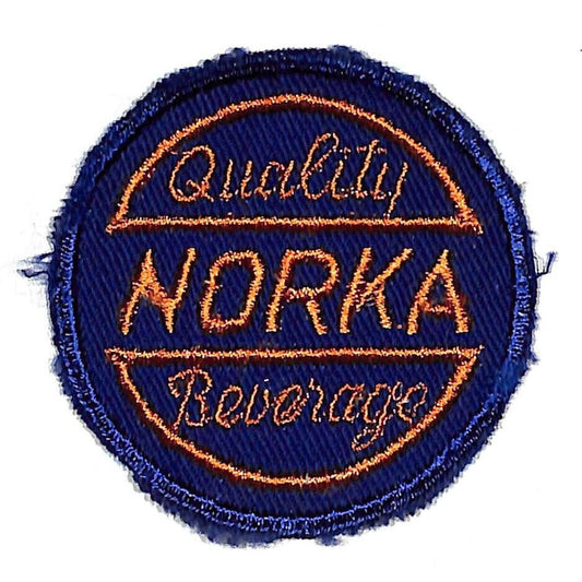Norka Beverages Akron, OH Embroidered Soda Patch c1955 - VGC Scarce