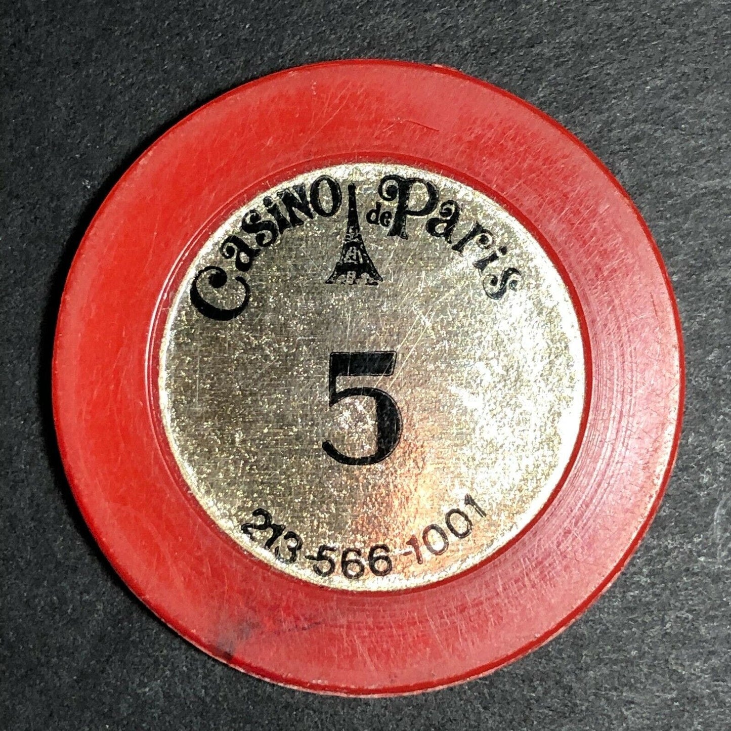 Vintage Casino $1 Chip - Casino de Paris