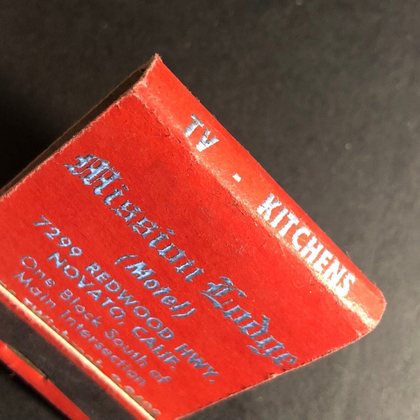 Mission Lodge Hotel Novato CA 20-Strike Full Matchbook c1940's-50's Very Scarce