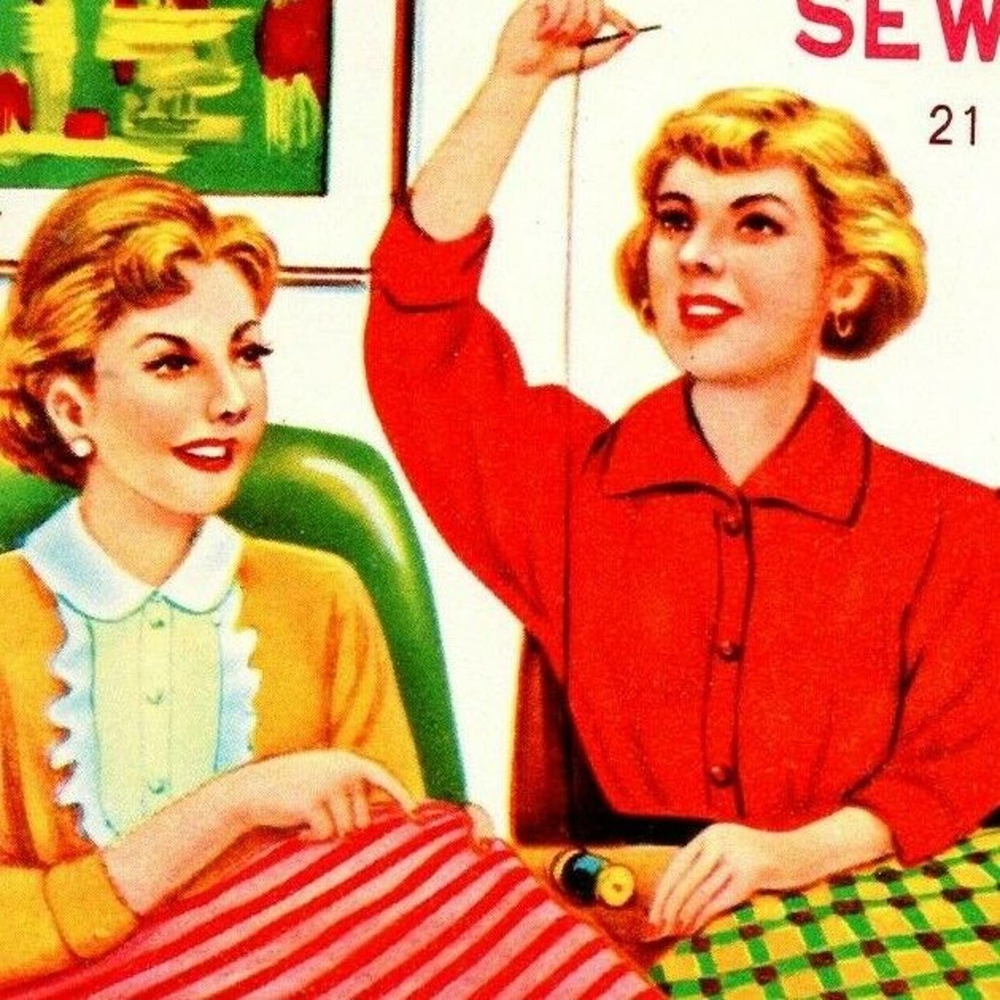 c1930's-40's Vintage Advertising Sewing Needle Book - "Sewing Susan" EXC