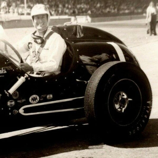 Indy 500 RPPC Postcard "1954 Sam Hanks" Official Race Photo Unposted VGC