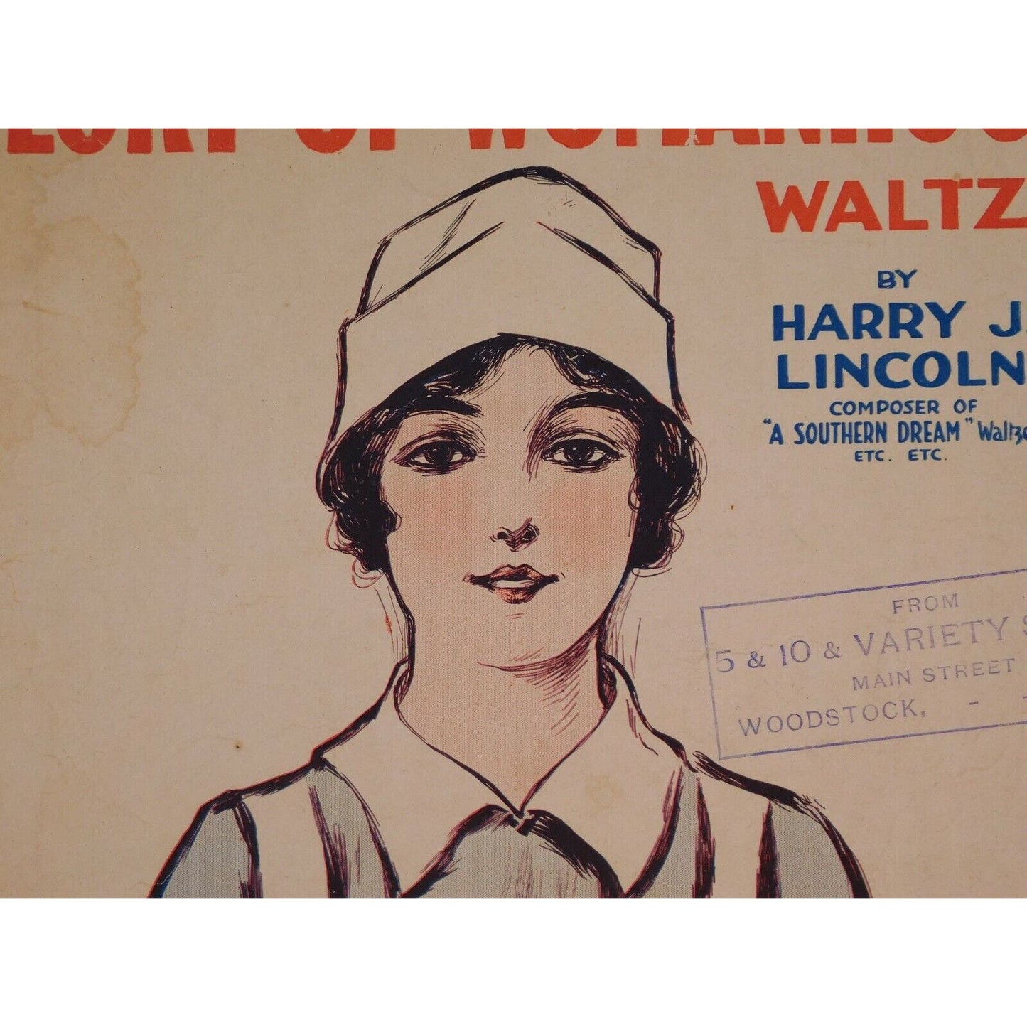 WWI Sheet Music - "Glory Of Womanhood" "To The Womanhood Of All Nations"