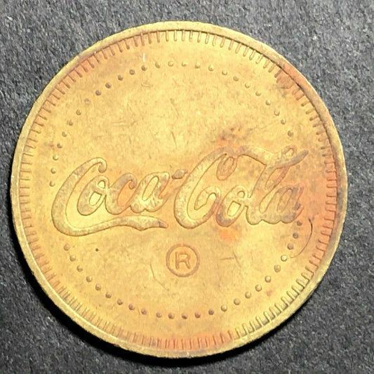 22mm Coca Cola Crosstown Arcade & Soda Fountain Brass Token