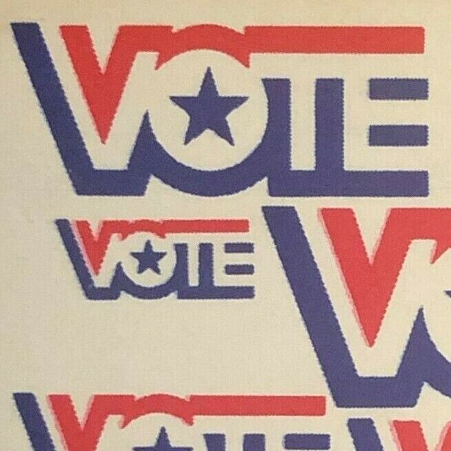 Vintage 1972 Full Matchbook "Vote" Patriotic Red White Blue