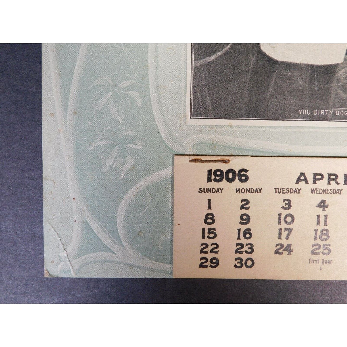 N B. Robinson Tin And Hardware Store 1906 Calendar Williamstown Vermont