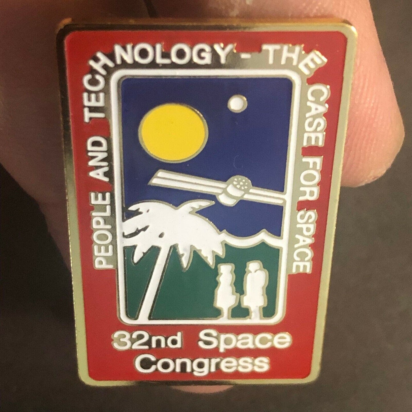 Official NASA 32nd Space Congress "The Case for Space" Lapel Pin
