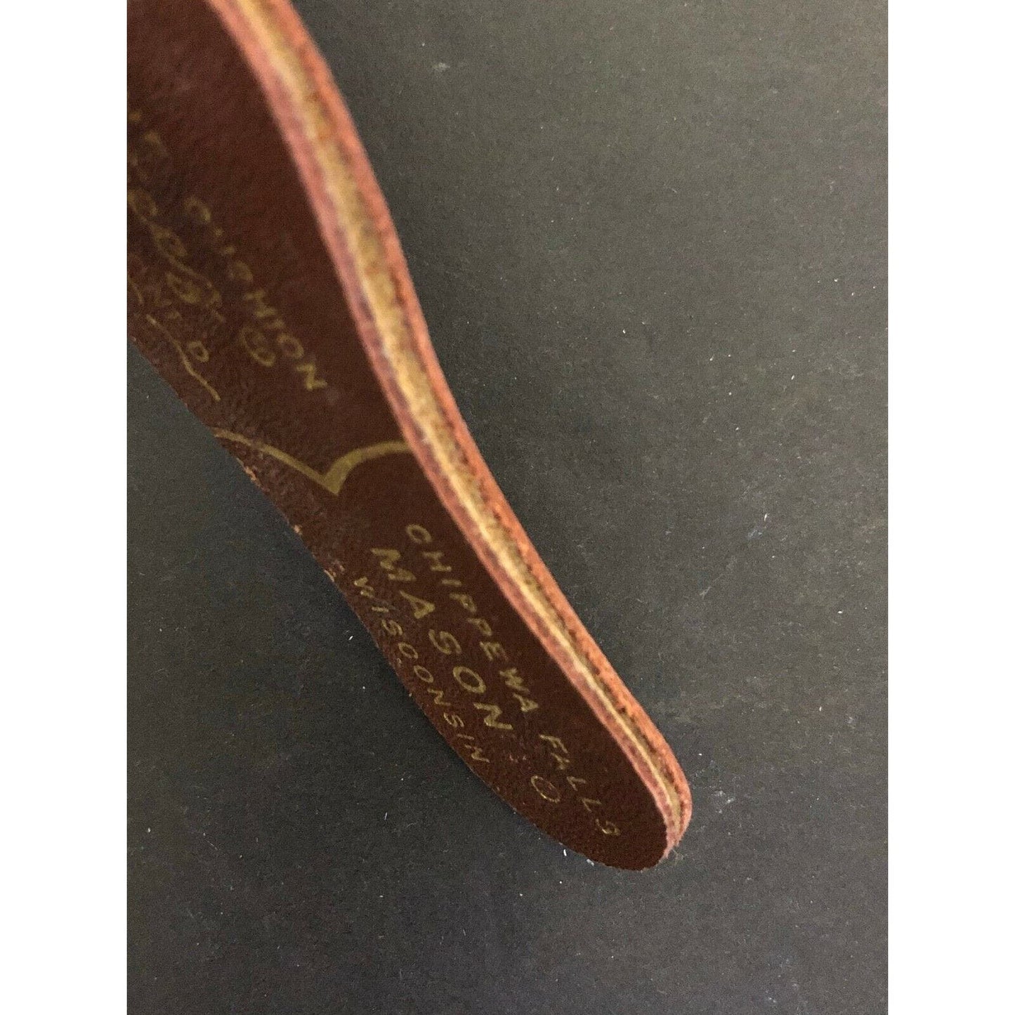 c1940's-50's Leather Mason Shoes Velvet-eez Air Cushioned Advertising Premium