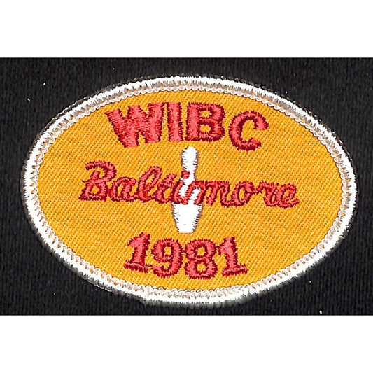 Baltimore 1981 WIBC Embroidered Bowling Patch