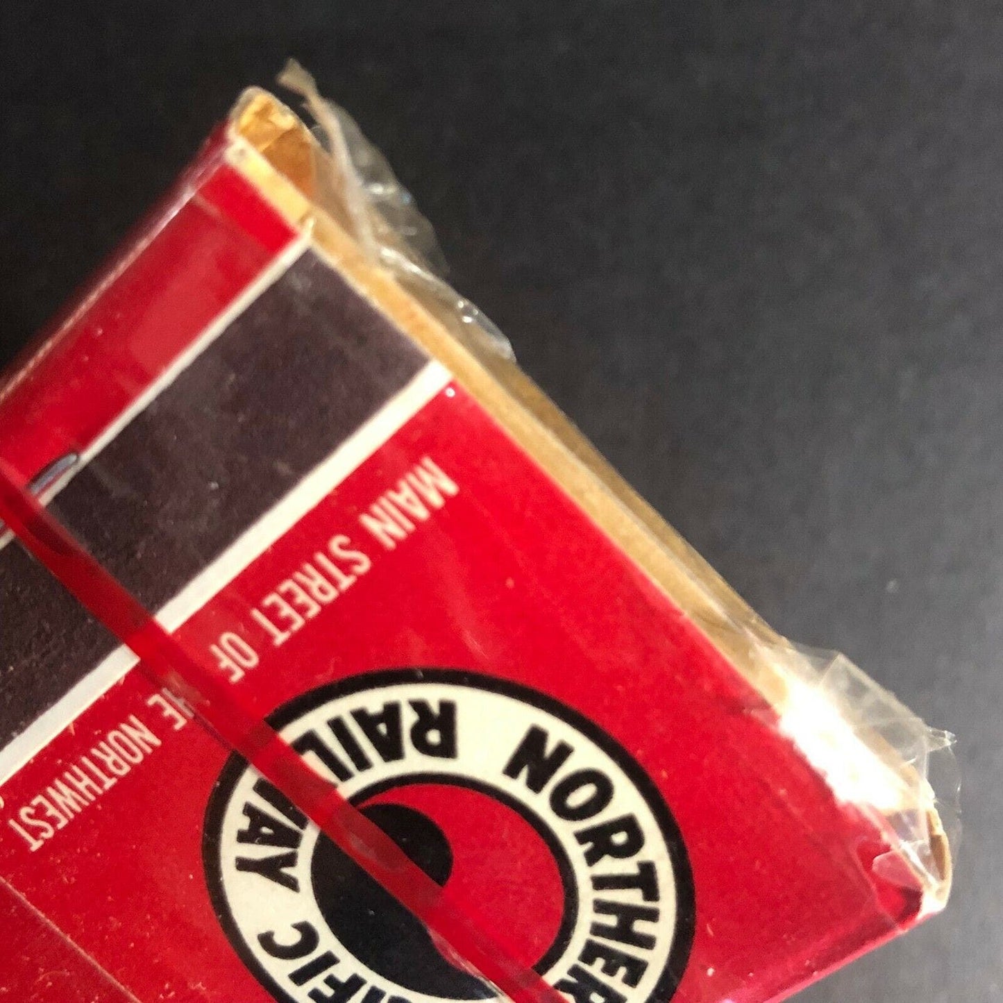 Vintage Northern Pacific Railroad Matchbook 4-Pack in Cello Wrap c1960's