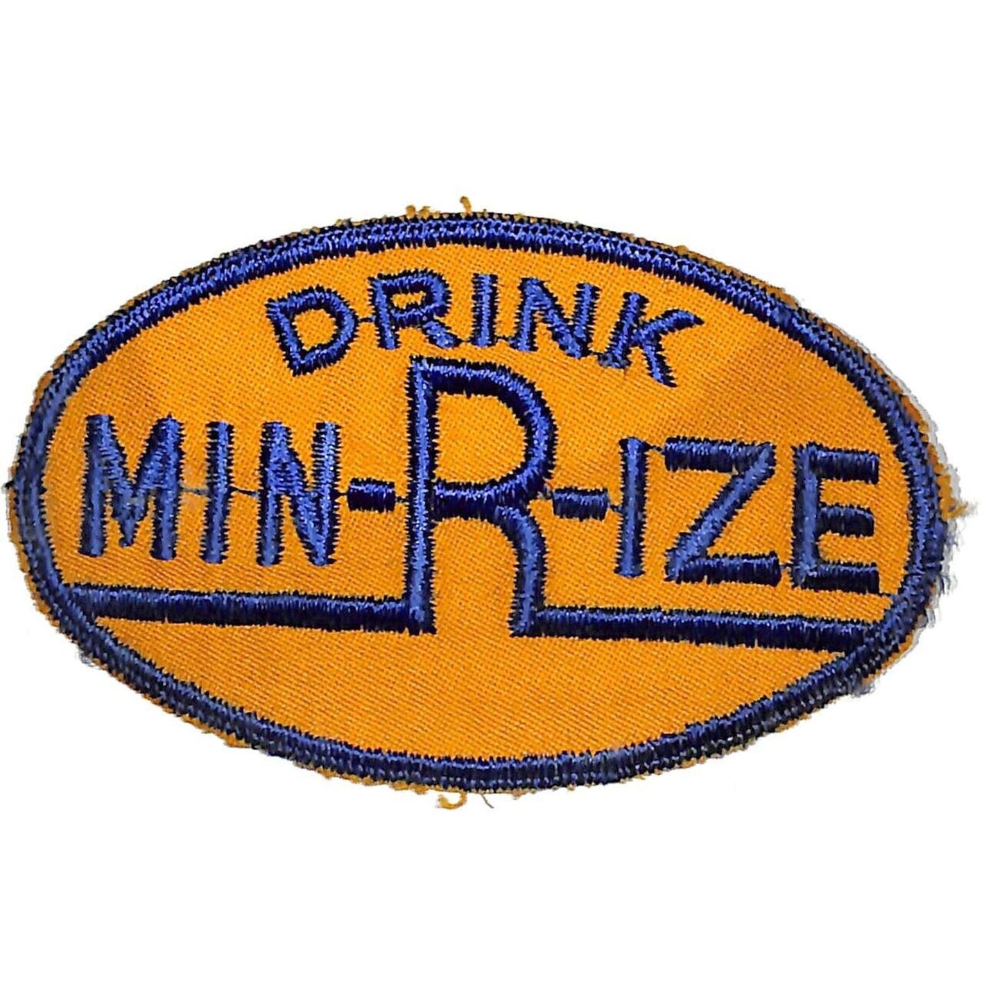 Drink Min-R-ize Embroidered Soda Patch c1940's-50's VGC Scarce