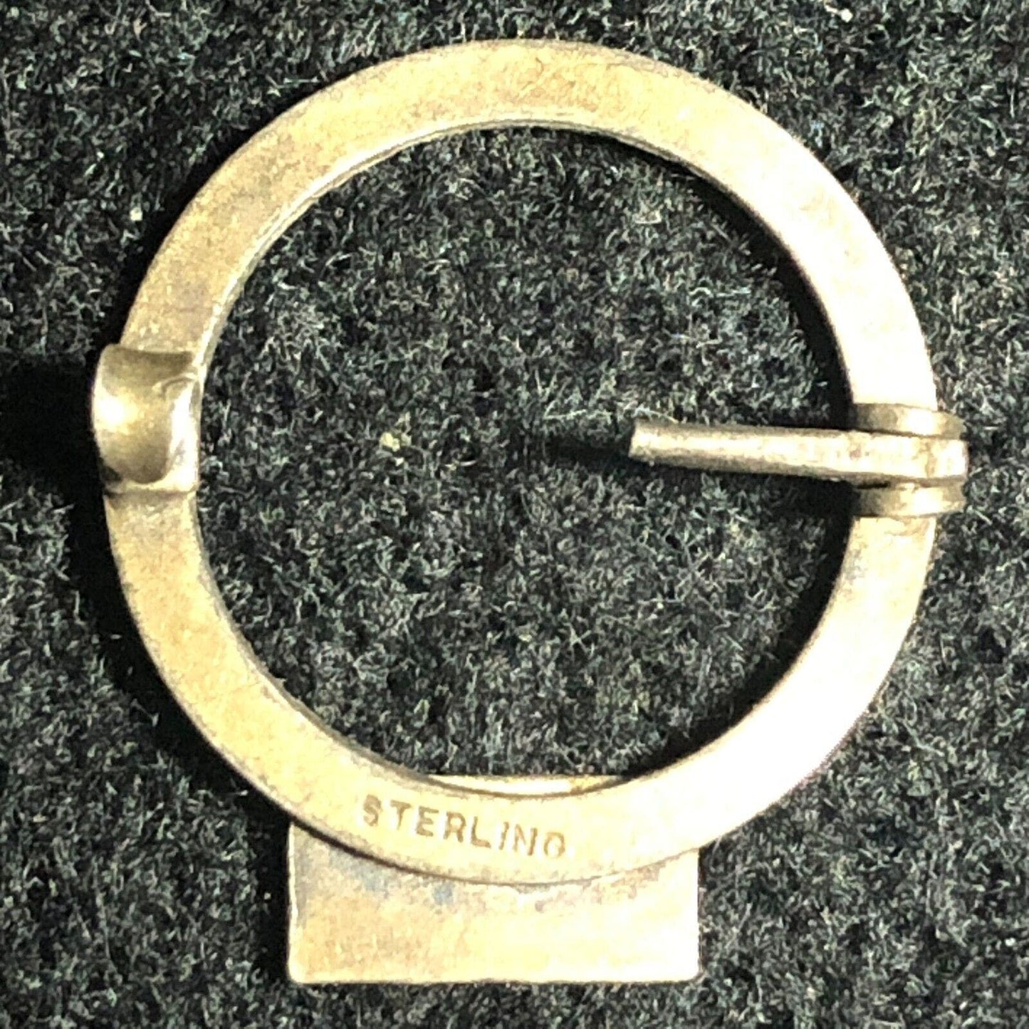 Broken Round 2 Start Military? Enameled Pinback Lapel Pin - Sterling