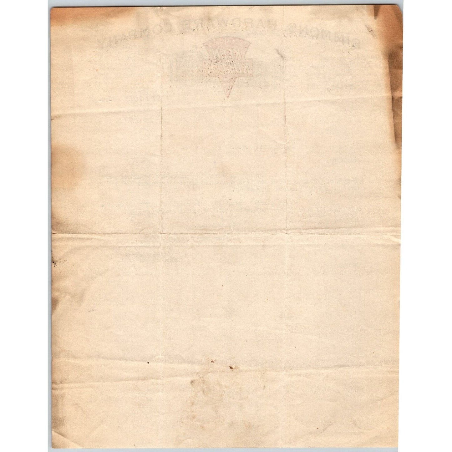 Keen Kutter Simmons Hardware Co. St. Louis 1909 Letterhead to Henry Hall Rods