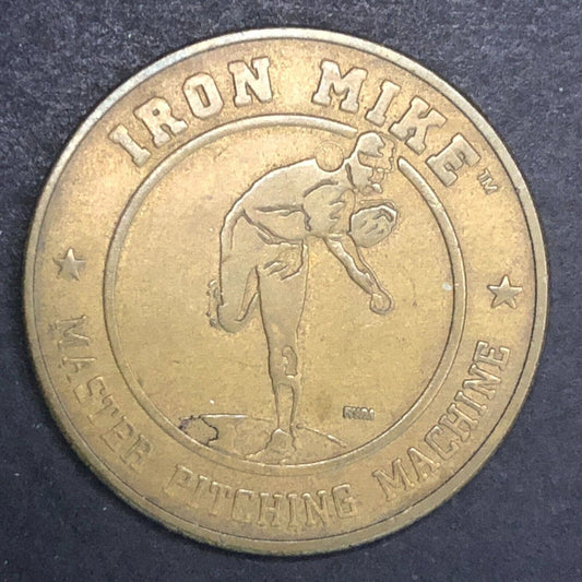 Iron Mike Master Pitching Machine Brass Token 28.5mm