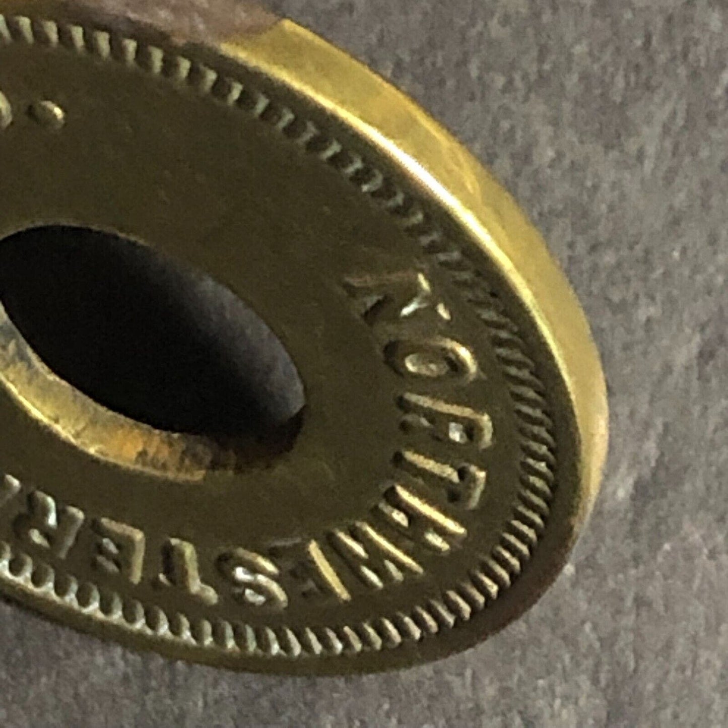 Northwestern Candy Co. (Seattle) Brass G/F 5c In Trade Token -- 21mm