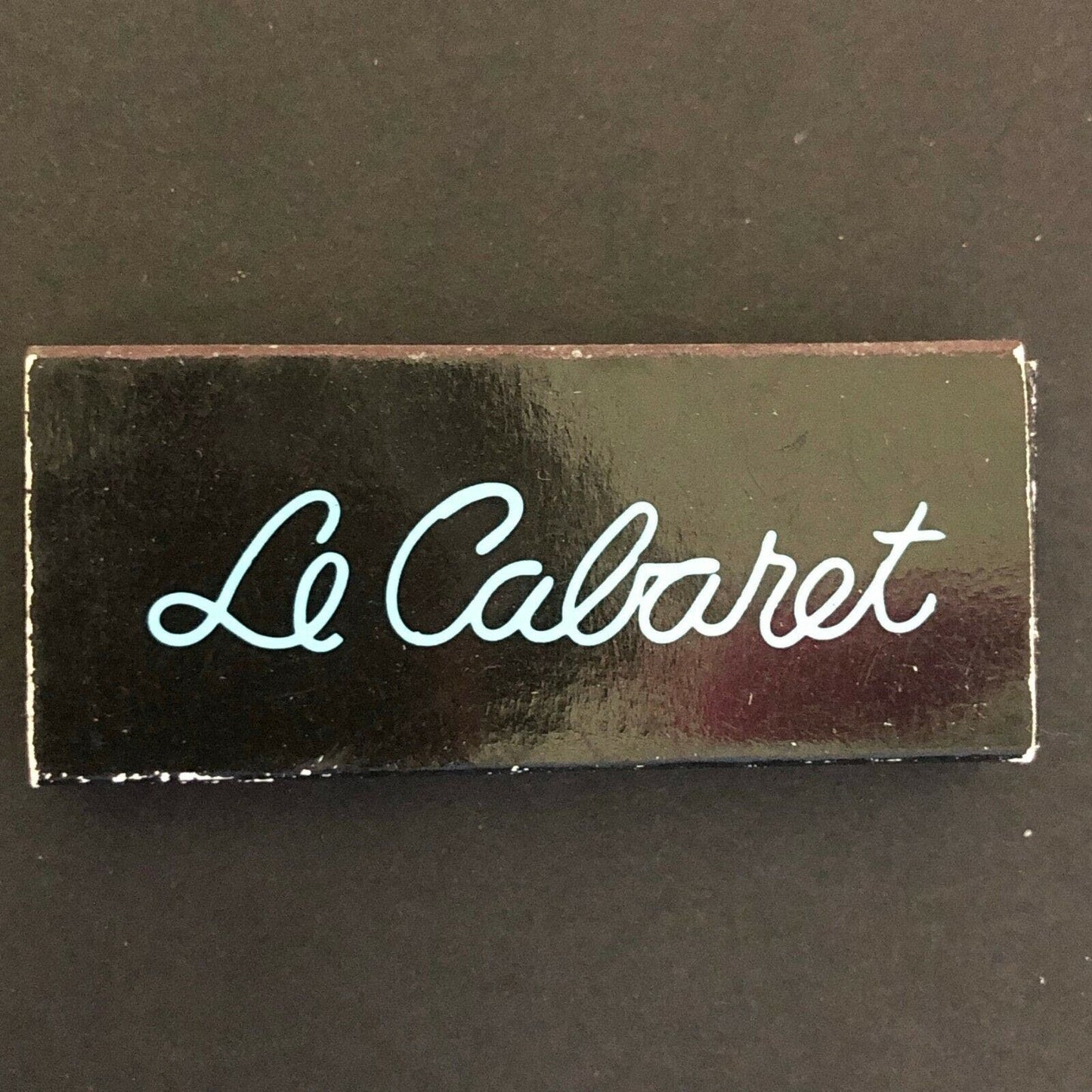 c1970's-80's Wooden Matchbox Matchbook "Le Cabaret / Flamingo Hotel" Santa Rosa