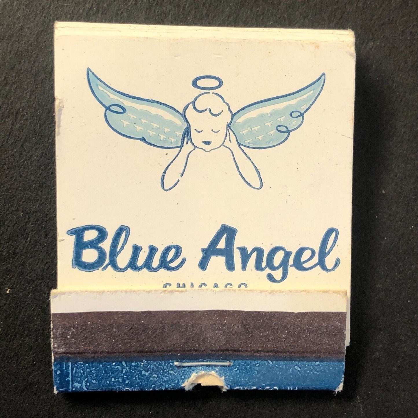 Blue Angel Jamaican Room Calypso Chicago Full Vintage Matchbook c1956-60s Scarce