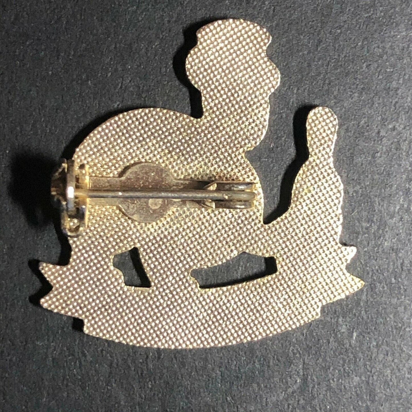 Vintage c1980's approx. 1" x 1" Turtle Blowing Pin Enamel Pin / Pin Back