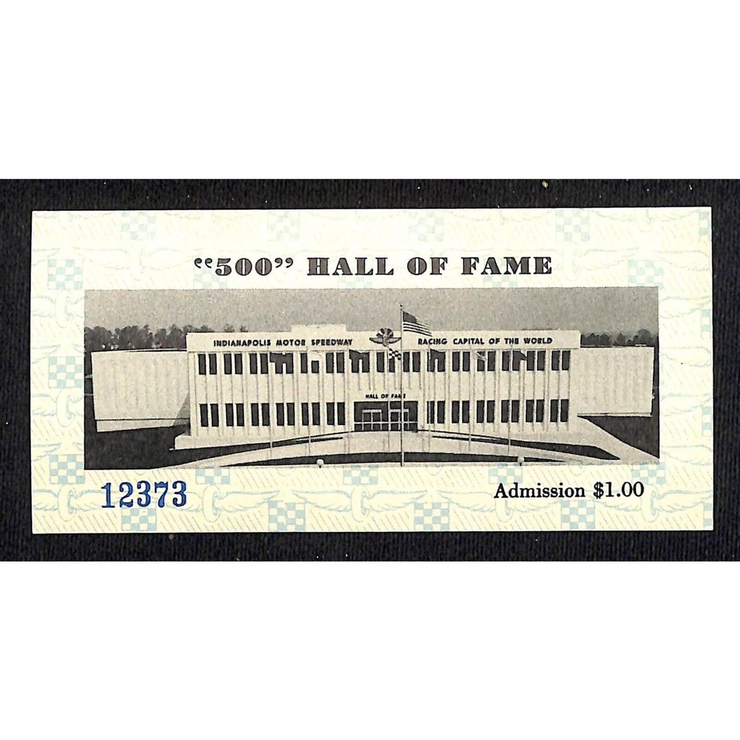 Indianapolis Motor Speedway Hall of Fame Museum Ticket INDY 500 12373 1980