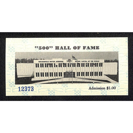 Indianapolis Motor Speedway Hall of Fame Museum Ticket INDY 500 12373 1980
