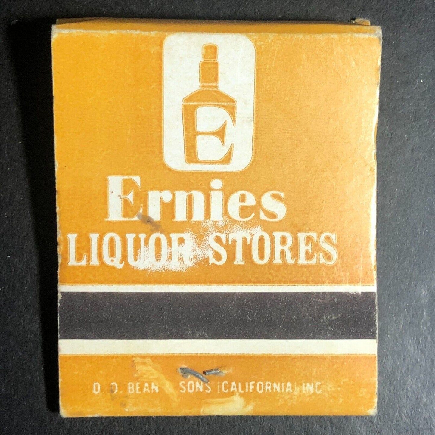 Ernie's Wines and Liquors California Full Matchbook c1975-85
