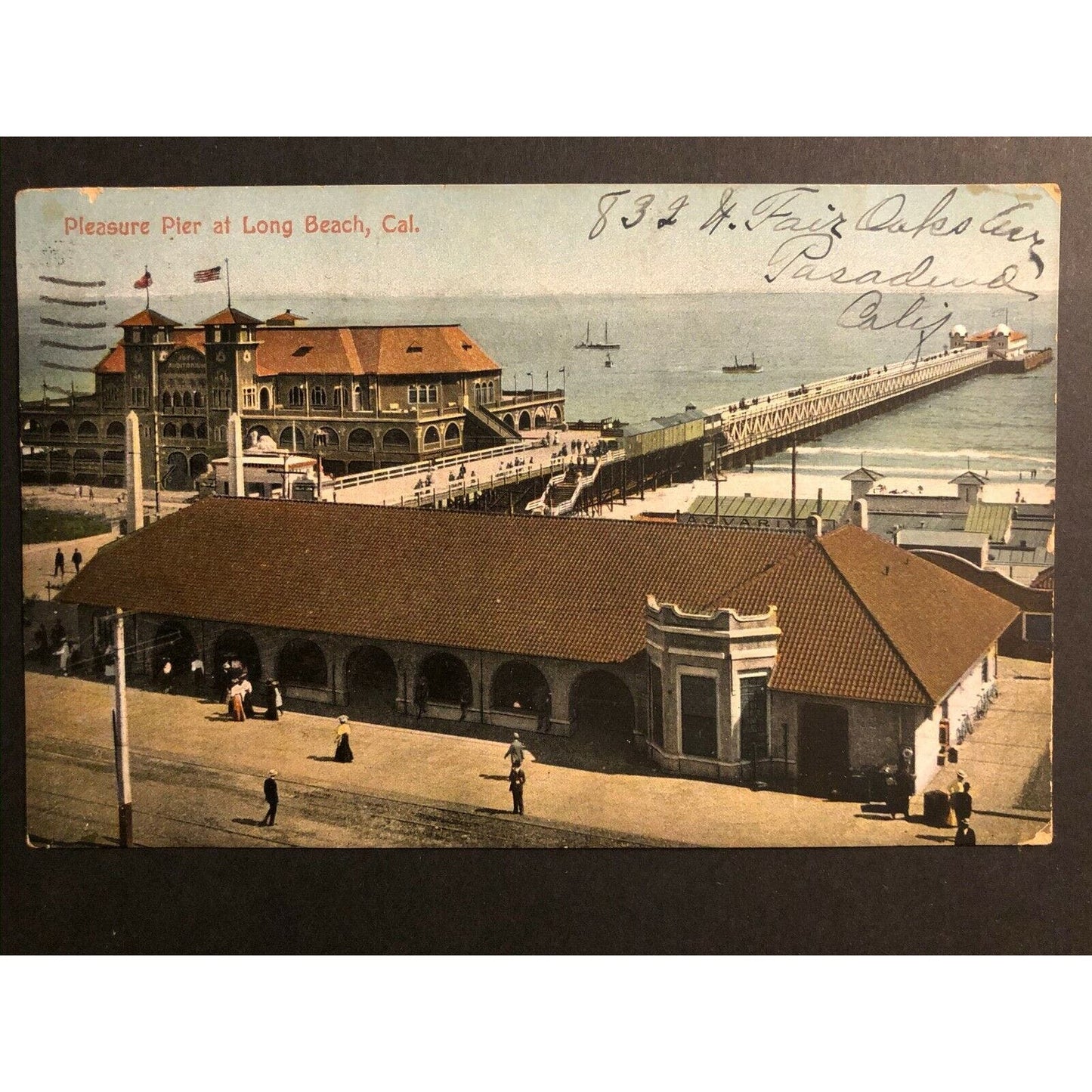 Vintage Postcard - Pleasure Pier at Long Beach, California