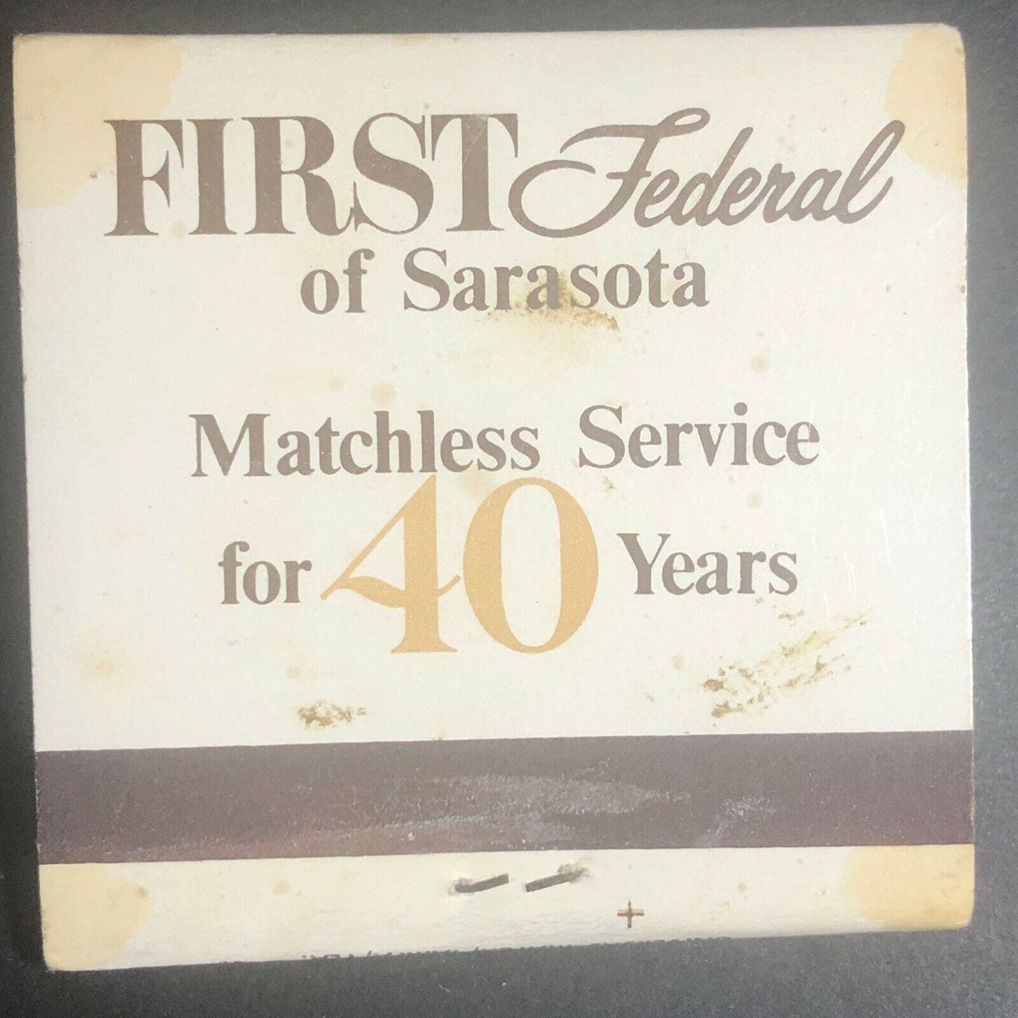 60's-70's Full Matchbook "First Federal and Loan of Sarasota" FL