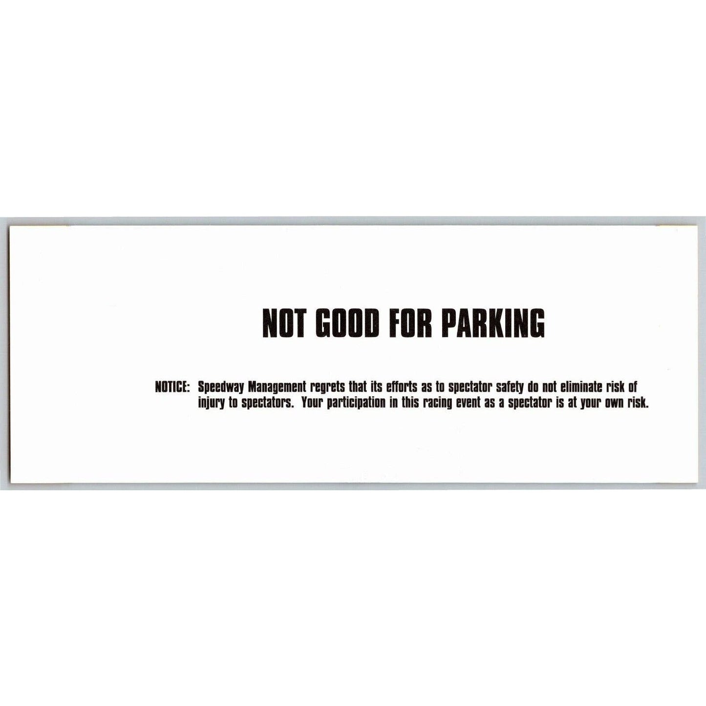 2000 Indy 500 (1st Day Saturday Practice) Pagoda Terrace Unused Ticket IMS #39
