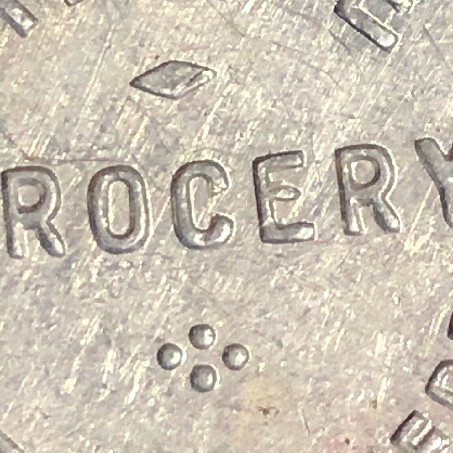 Hinze Grocery 28mm Aluminum Token "Good For 50c In Trade" Gresham, Nebraska